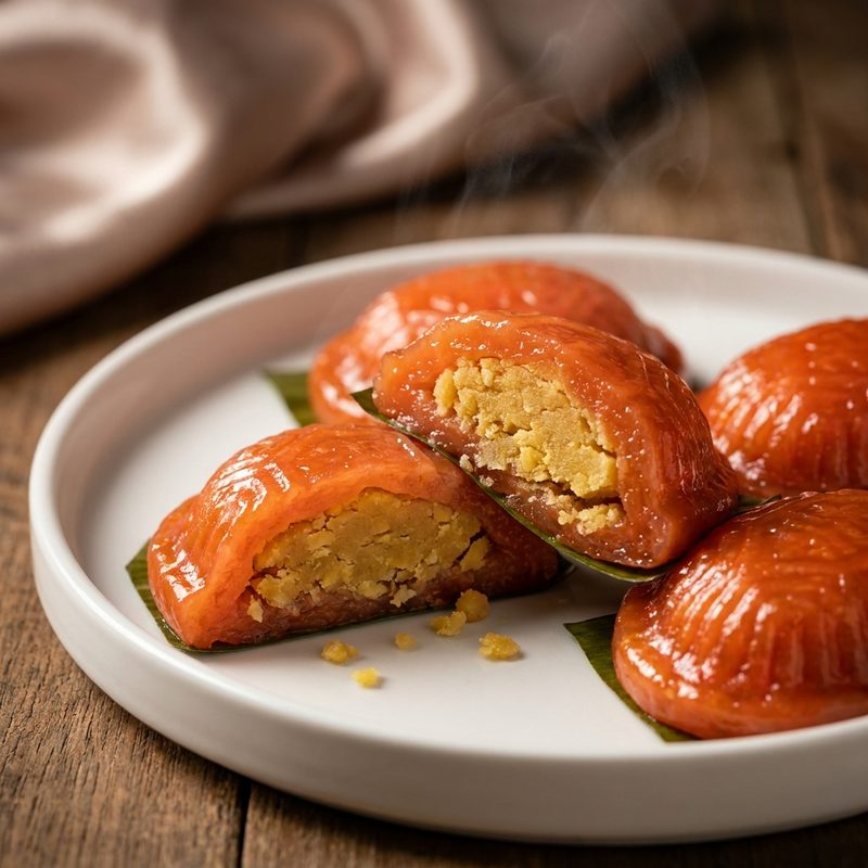 Salted Mung Bean Ang Ku Kueh