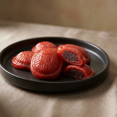 Sweet Bean Ang Ku Kueh